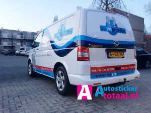 Volkswagen Transporter VisBroeders - Stickers en Reclame - achterkant