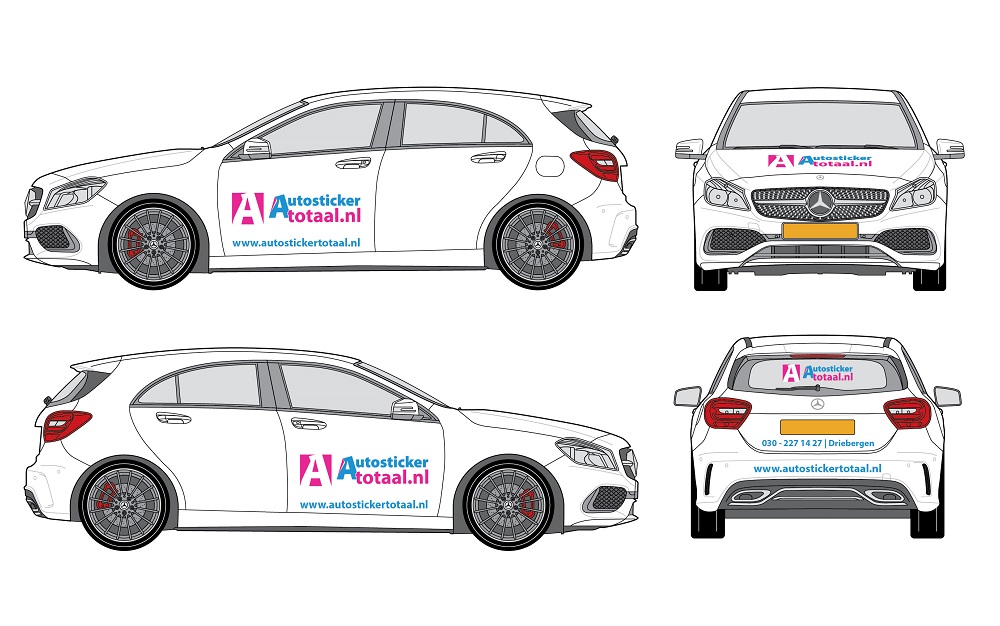Goedkoop Auto Reclame Laten plakken of Zelf plakken