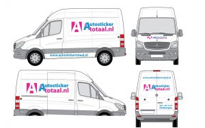 Goedkoop Bestelwagen Reclame inclusief montage