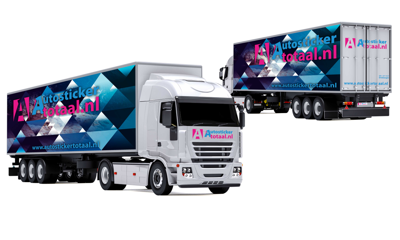 Vrachtwagen stickers ⇒ Zelf plakken of laten plakken Auto Sticker Totaal